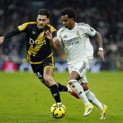 Rodrygo sofre lesão muscular e fica fora de dois jogos do Real Madrid na La Liga