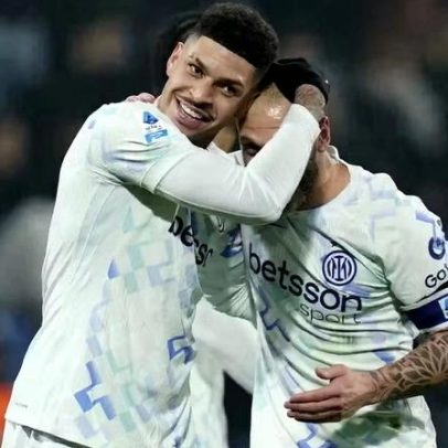 Luis Henrique celebra primeiro gol pela Inter de Milão