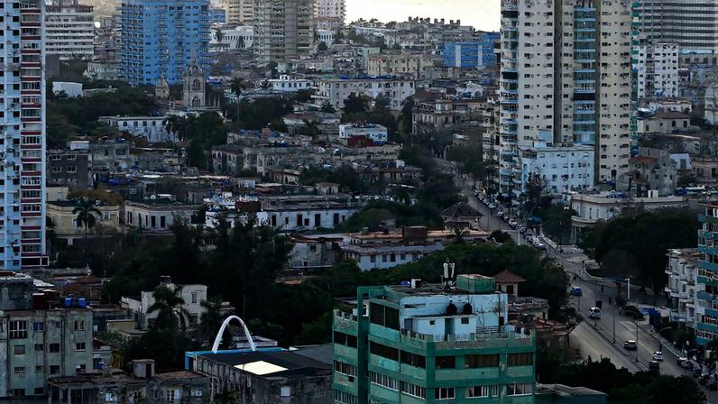 Solar panels are installed on the roof of a building housing the Board of Trustees of the House of the Hebrew Community of Cuba, as Cubans grapple with an ongoing energy crisis exacerbated by fuel shortages, Havana, Cuba February 19, 2026. REUTERS/Norlys Perez