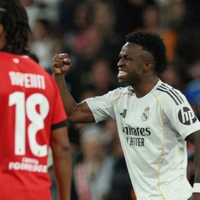 Jornal espanhol destaca atuação de Vini Jr. contra o Benfica