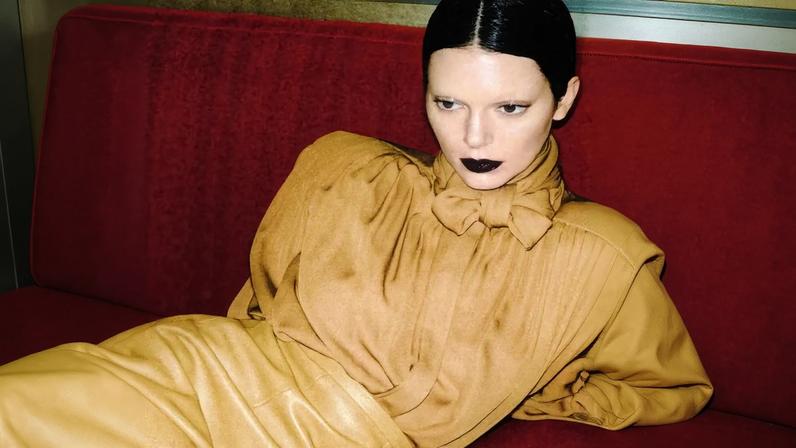 Kendall Jenner transformed for Khaite’s spring 2026 campaign.