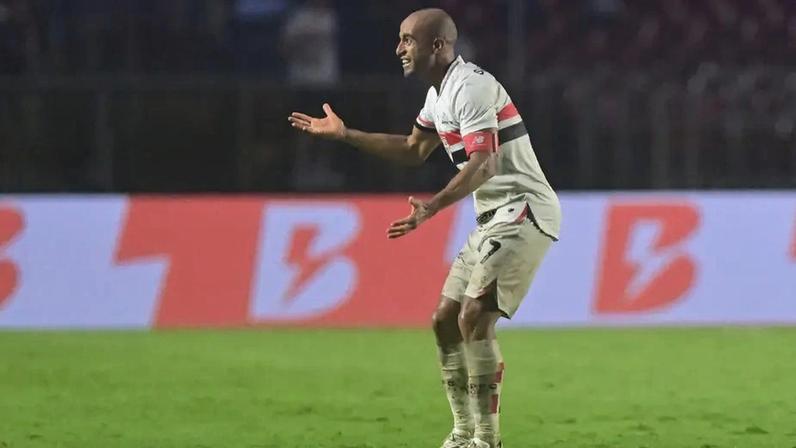 Lucas Moura falou sobre momento político do Tricolor (Foto: Eduardo Carmim/Photo Premium/Gazeta Press)