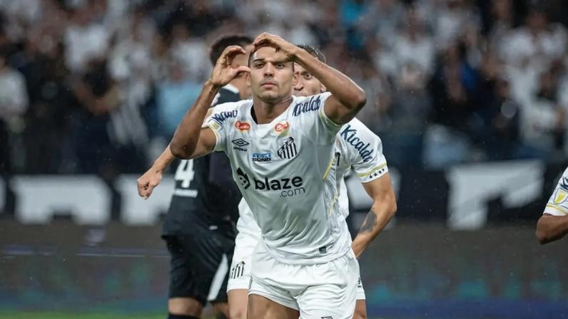 Joaquim em ação pelo Santos (Foto: Ronaldo Barreto/TheNews2)