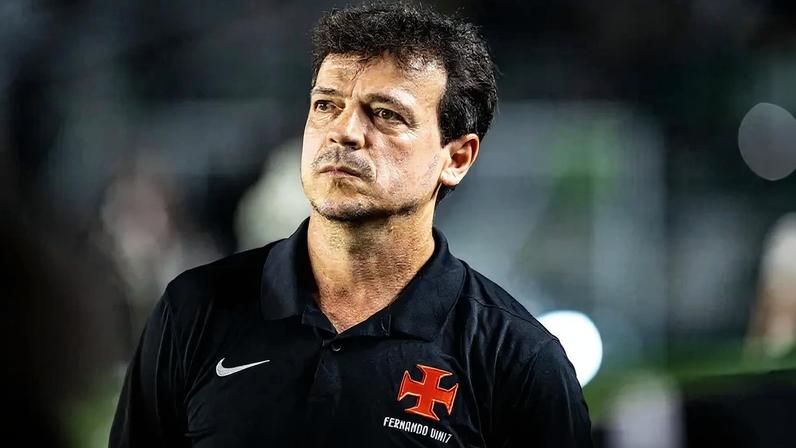 Fernando Diniz durante partida entre Vasco e Bahia (Foto: Affonso Andrade/Agência F8/Gazeta Press)