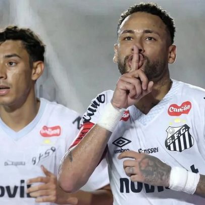Neymar chama Thiago Mendes de 'Babaca' no intervalo de Santos x Vasco