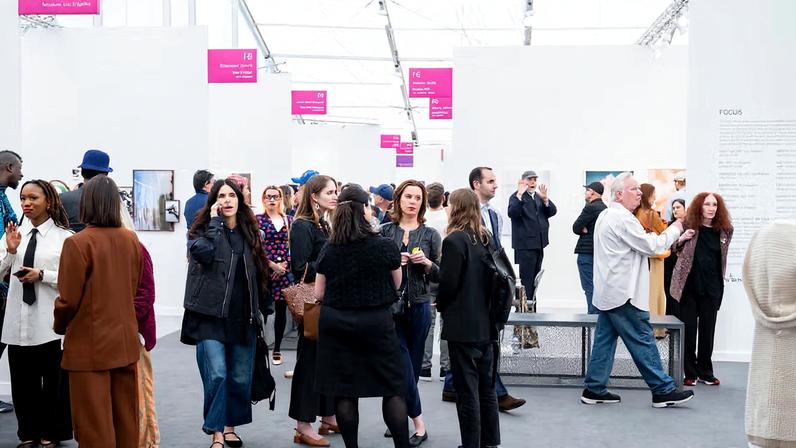 Visitors to the 2025 edition of Frieze Los Angeles
