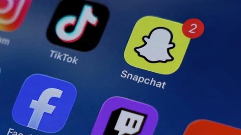 Snapchat app on a phone screen