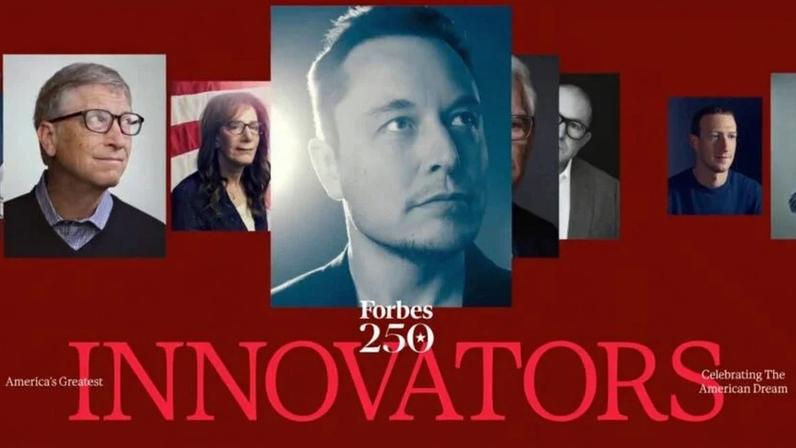 Forbes divulga lista dos 250 americanos vivos mais inovadores (Créditos: Reprodução/Forbes)