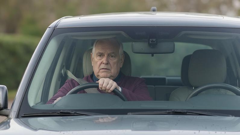 Andrew driving in Windsor on Monday. The optics of his public appearances this week have not been good.