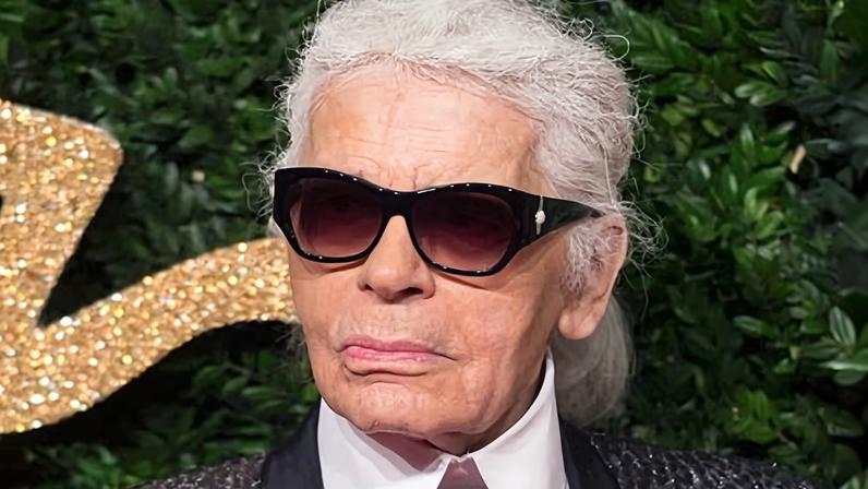 Karl Lagerfeld at the British Fashion awards in 2015.