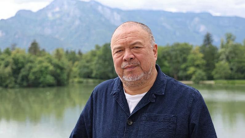 Ai Weiwei at Schloss Leopoldskron in Salzburg, Austria, in 2024