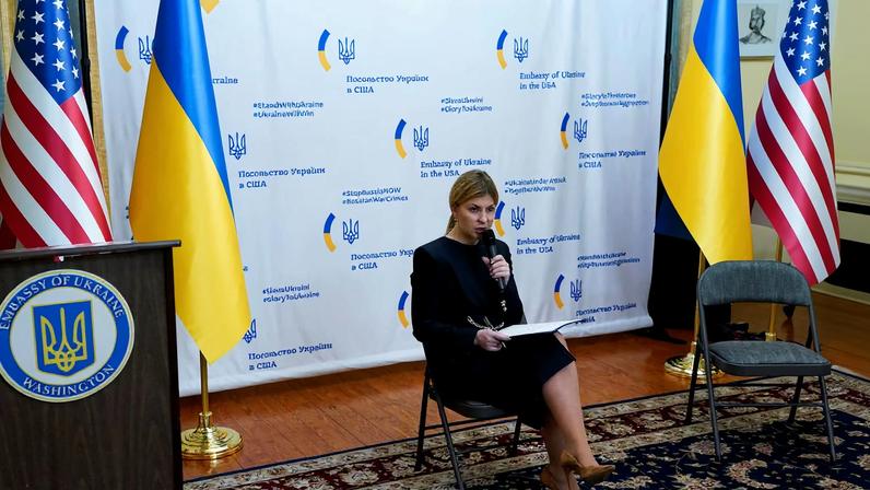 Fourth anniversary of the full-scale Russian invasion of Ukraine at the Ukrainian embassy, in Washington