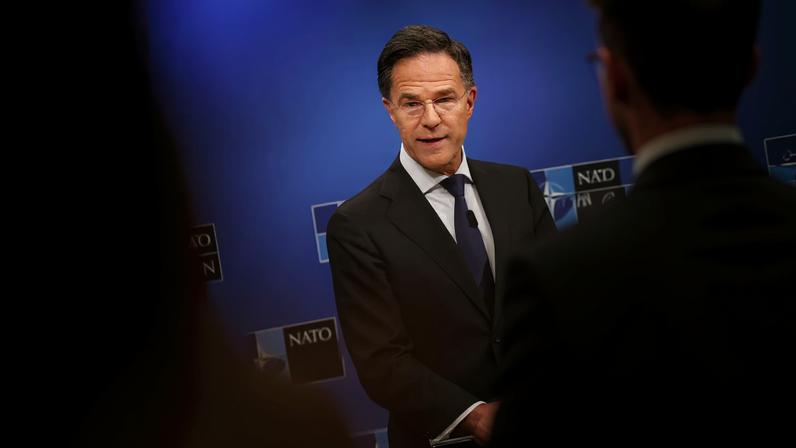 NATO Secretary General Rutte holds a press conference at the Alliance headquarters in Brussels