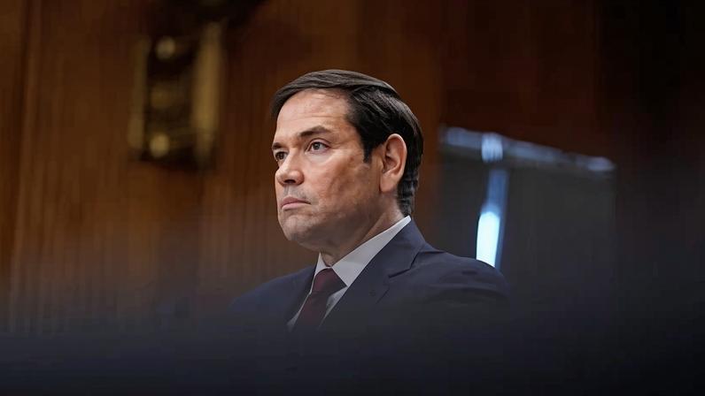 Marco Rubio, secretary of state, at a committee hearing in Washington DC, in January 2026.