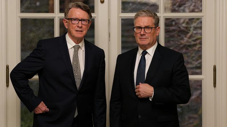 Peter Mandelson (left) and Keir Starmer. The prime minister faces serious questions about why Mandelson was allowed back into the fold.