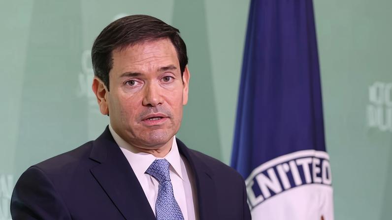 Marco Rubio said: ‘In order for talks to lead to something meaningful, they will have to include the range of their ballistic missiles.’ Photograph: Gent Shkullaku/ZUMA Press Wire/Shutterstock