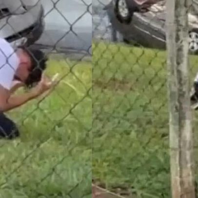 Adolescente ora pela mãe após carro capotar em SP