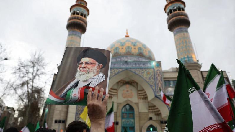 Aftermath of strike in Tehran