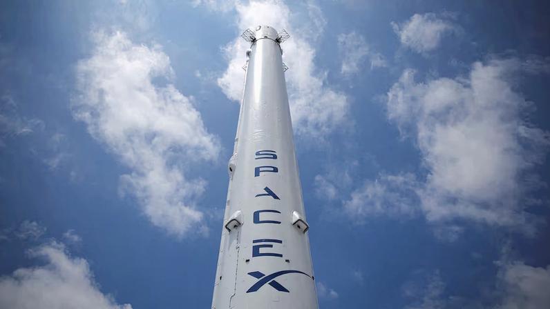 SpaceX headquarters is shown in Hawthorne, California