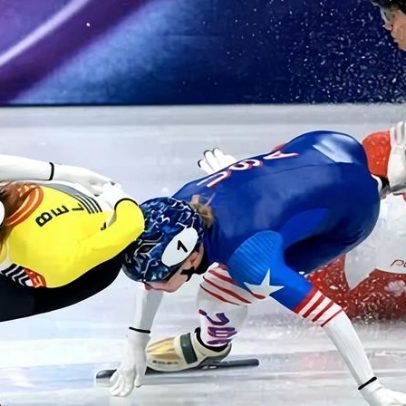 Patinadora olímpica Sellier fica hospitalizada após levar lâmina no rosto