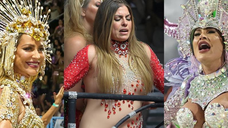 Volta de Luana Piovani, Bruna Surfistinha com corpo coberto, fantasia de luxo de Andressa Urach e mais: o 2º dia de desfiles no RJ e SP. Fotos!