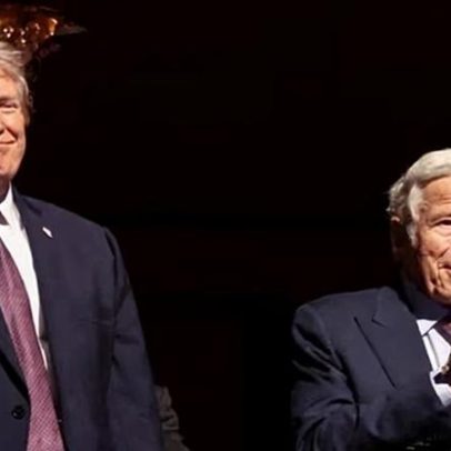 Robert Kraft fingiu ser voz da razão na NFL, mas apoiou Trump
