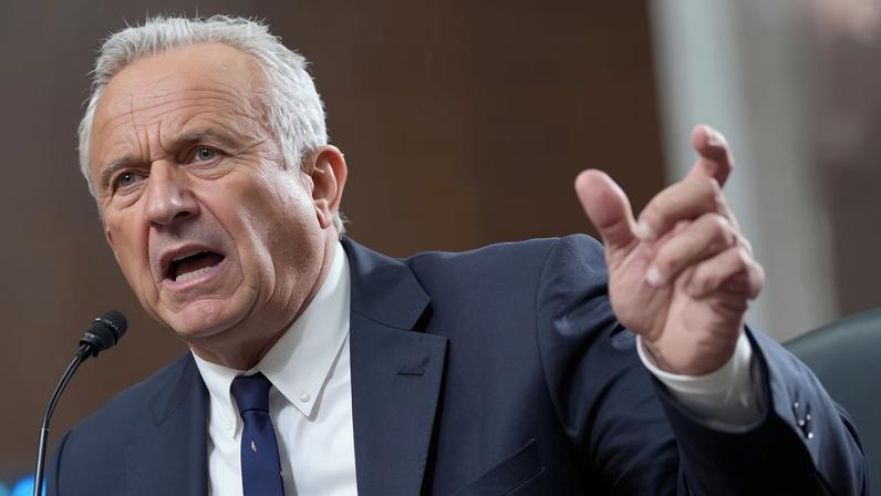 Robert F Kennedy Jr appears before the Senate finance committee for his confirmation hearing at the Capitol on 29 January 2025.