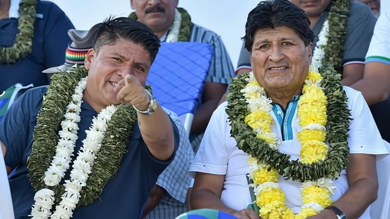 Bolivia's former president Evo Morales attends an event at the Hugo Chavez Stadium, in Chimore, Bolivia, 19 February, 2026.