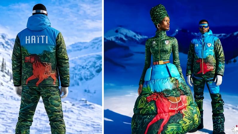 Haiti's Olympic skiing uniform