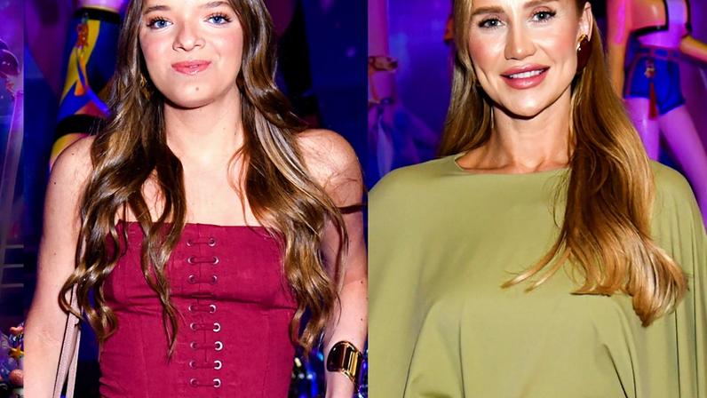 Macacão vinho, verde todo coberto e jeans com jaqueta: os looks de Rafa Justus, Ana Paula Siebert e Fabiana na festa das gêmeas Chiara e Sienna