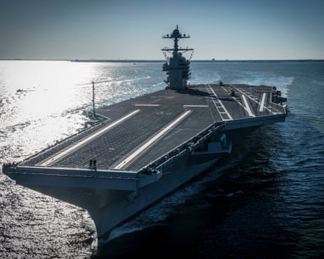 The USS Gerald R Ford, the world’s largest aircraft carrier, will join the USS Abraham Lincoln, greatly expanding US firepower in the region.