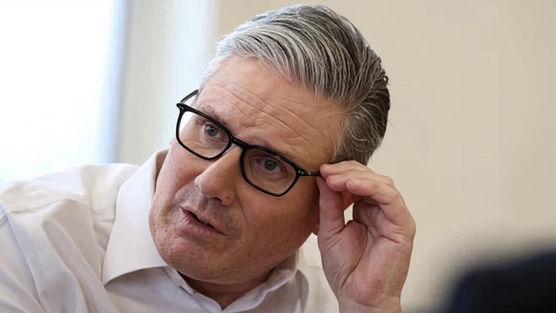 Keir Starmer in Hertfordshire on Tuesday.