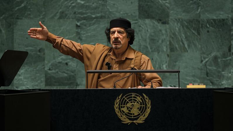 Muammar Kadafi, na Assembleia Geral da ONU em 2009. Foto: UN Photo/Marco Castro