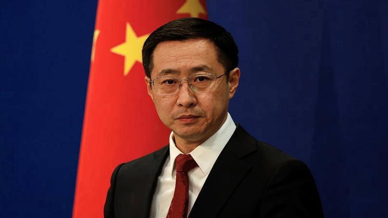 Chinese Foreign Ministry spokesperson Lin Jian attends a press conference in Beijing