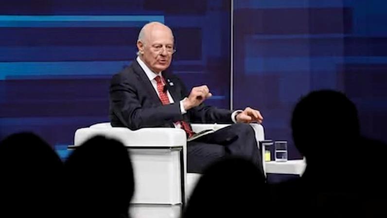 Staffan de Mistura, enviado de Naciones Unidas para el Sáhara Occidental, en una reunión diplomática en Roma en 2022.