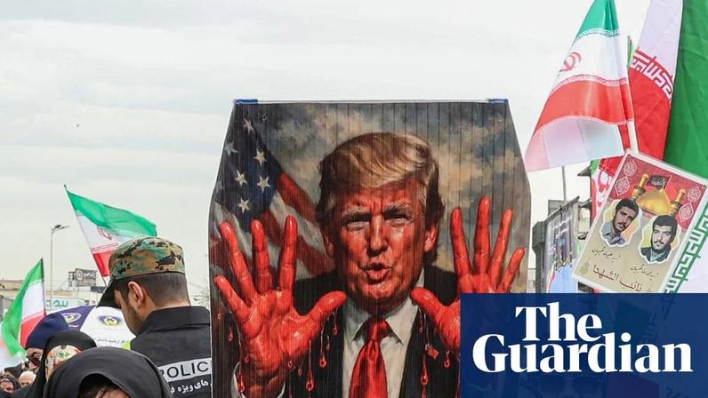 Crowds gathered across Iran to mark the anniversary of the 1979 revolution.