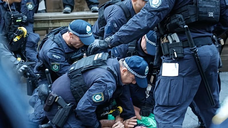 Protesters took to the streets around Australia to oppose Herzog’s four-day visit which began on Monday.