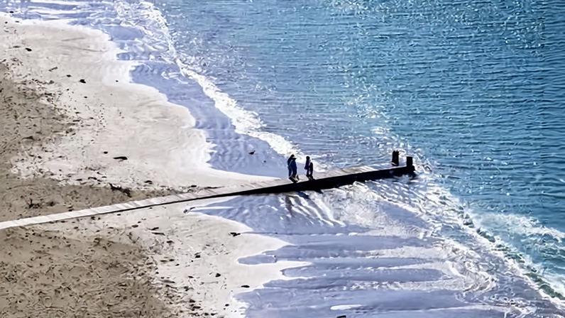 File image of Lyall Bay, on Wellington’s south coast, where untreated sewage has been flowing into the sea after a disaster at a nearby treatment plant.