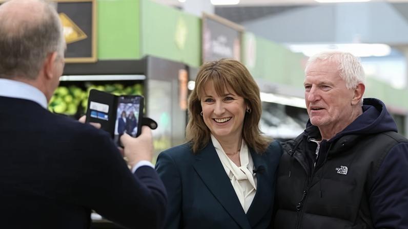 Rachel Reeves visit a Sainsbury's store this week.