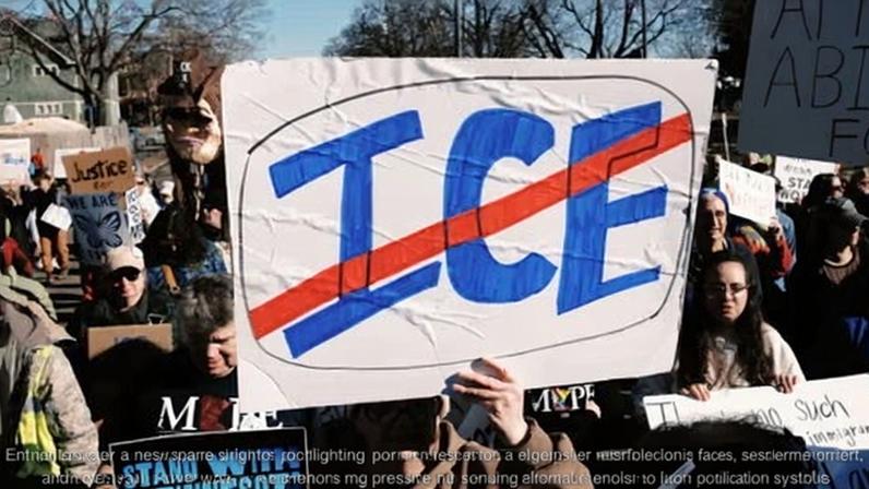 Several thousand people protest ICE in Minnesota after the deaths of Renee Good and Alex Pretti on 16 February 2026 in Minneapolis.