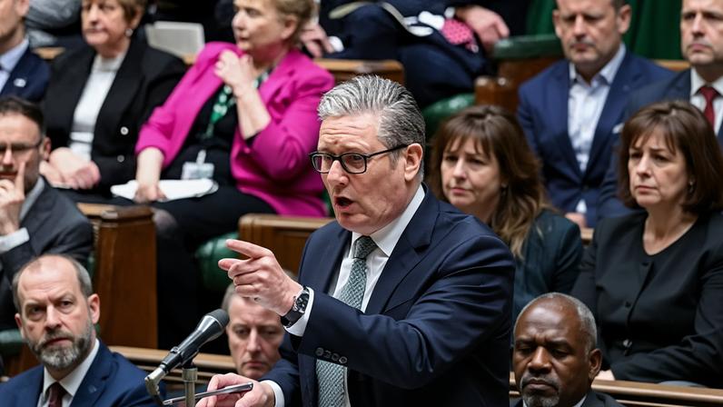 Keir Starmer speaking during prime minister’s questions in the House of Commons on Wednesday.