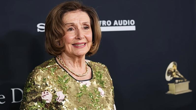 US Representative Nancy Pelosi attends the pre-Grammy gala, in Beverly Hills, California, on 31 January.