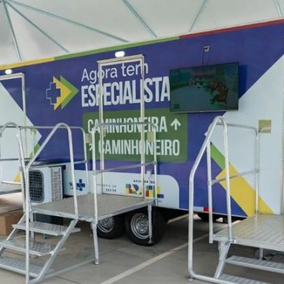 Ministério da Saúde inicia atendimento em unidade móvel para caminhoneiros