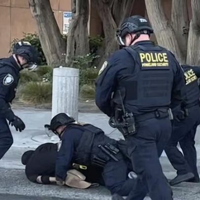 Caso arquivado contra manifestante em LA por agressão a oficial federal