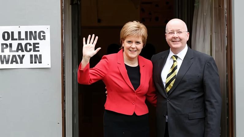 Peter Murrell with his then wife Nicola Sturgeon in 2016, when he was the SNP’s chief executive.