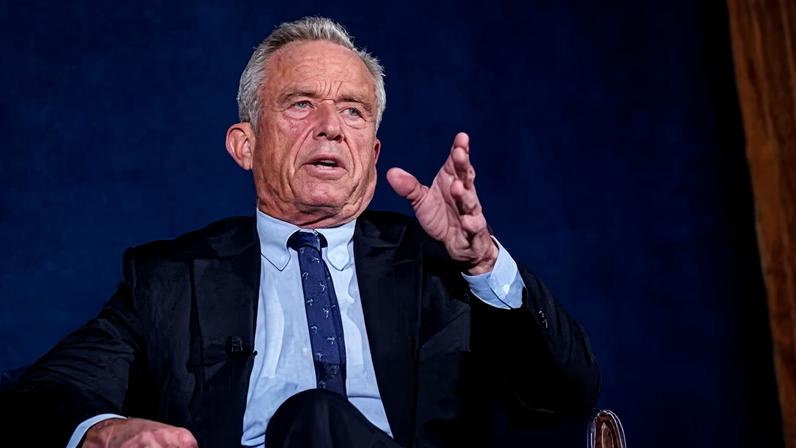 Robert F Kennedy Jr at the National Press Club in Washington DC on 2 February.