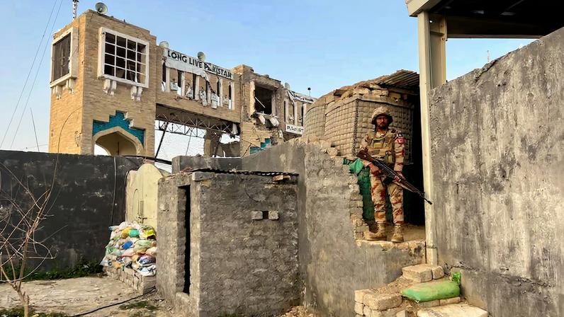 Friendship Gate, following the exchanges of fire between Pakistan and Afghanistan forces, in Chaman