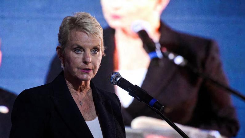 Cindy McCain, executive director of the World Food Programme, speaks during a launch of a report "The State of Food Security and Nutrition in the World", at a special G20 event in Rio de Janeiro