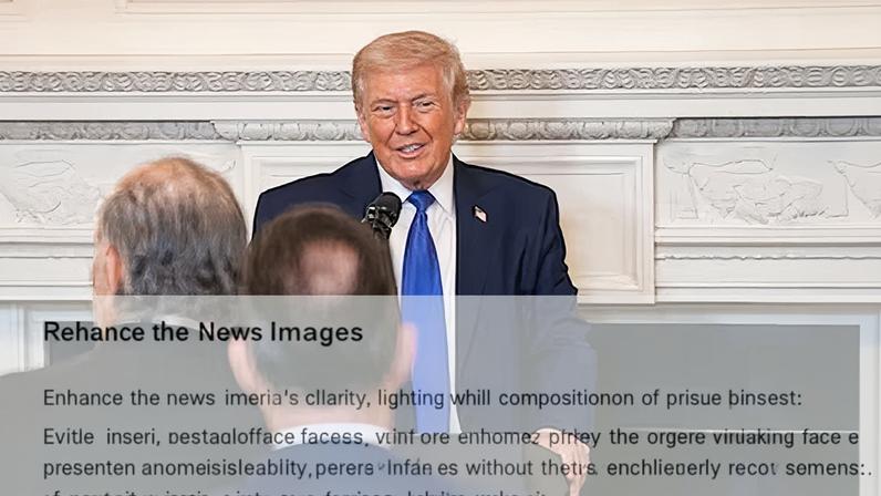 El presidente de Estados Unidos, Donald Trump, este viernes en un desayuno con los gobernadores de los Estados del país.