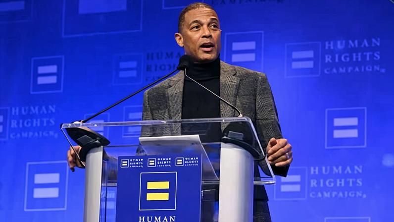 Don Lemon speaks onstage during the Human Rights Campaign 2026 Greater New York Dinner at Marriott Marquis Times Square on 7 February 2026 in New York City.